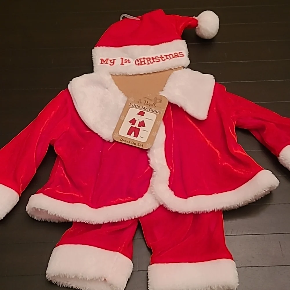 My 1st Christmas - up to 12M Santa Outfit